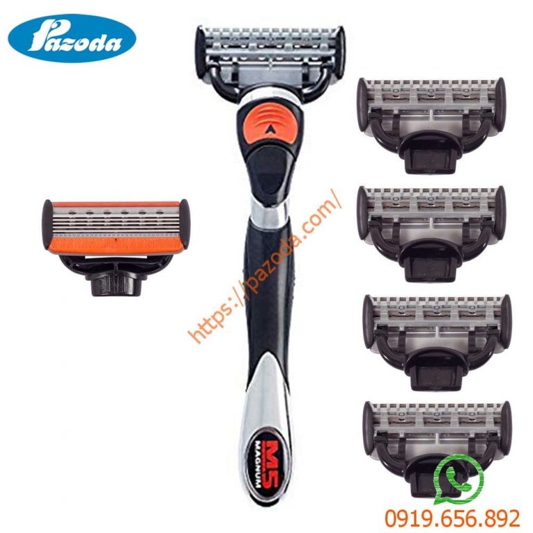 M5 Magnum Razor Bộ dao cạo râu M5 magnum, dao cạo râu 5 lưỡi giá rẻ.
