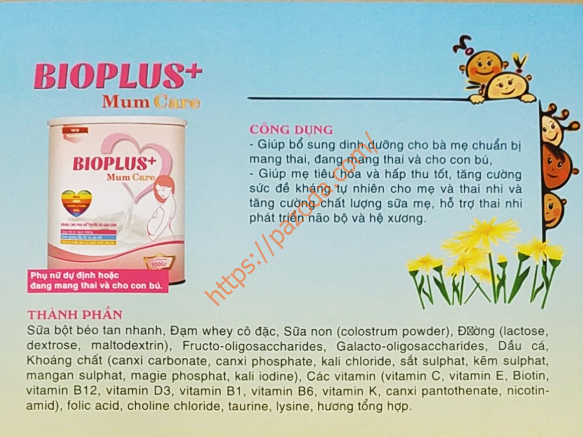 Sữa bột BIOPLUS+ Mum Care 900g