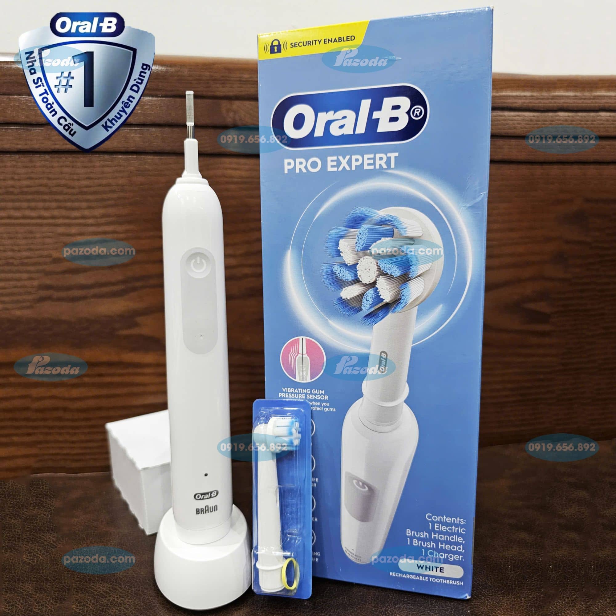 Ban chai dien Oral-B Pro expert trang-pazoda