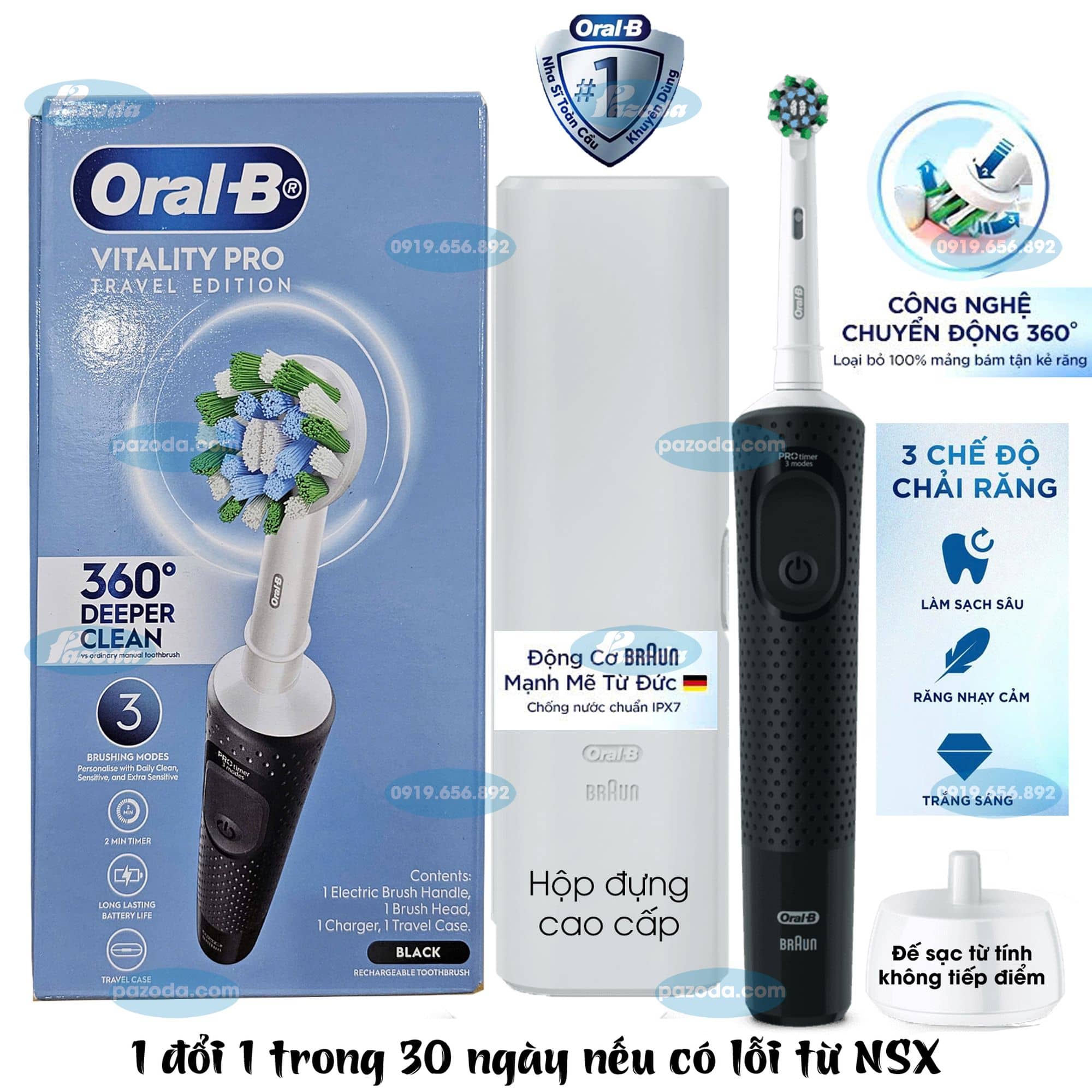 Ban chai dien Oral-B Vitality Pro den + hd-pazoda
