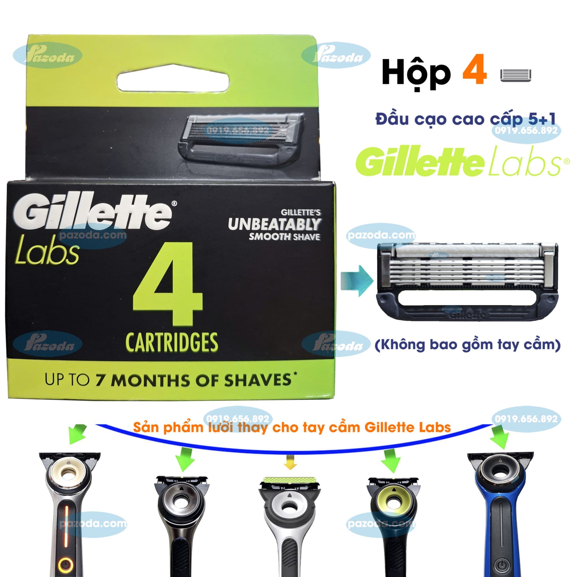Hop 4 luoi dao cao rau Gillette Labs-pazoda