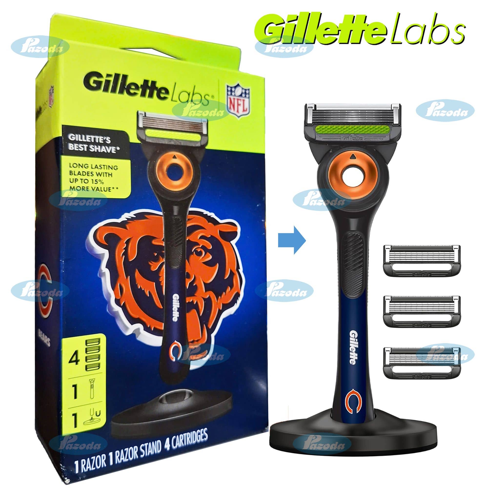Dao cao rau Gillette Labs Bears 1+4+D-pazoda