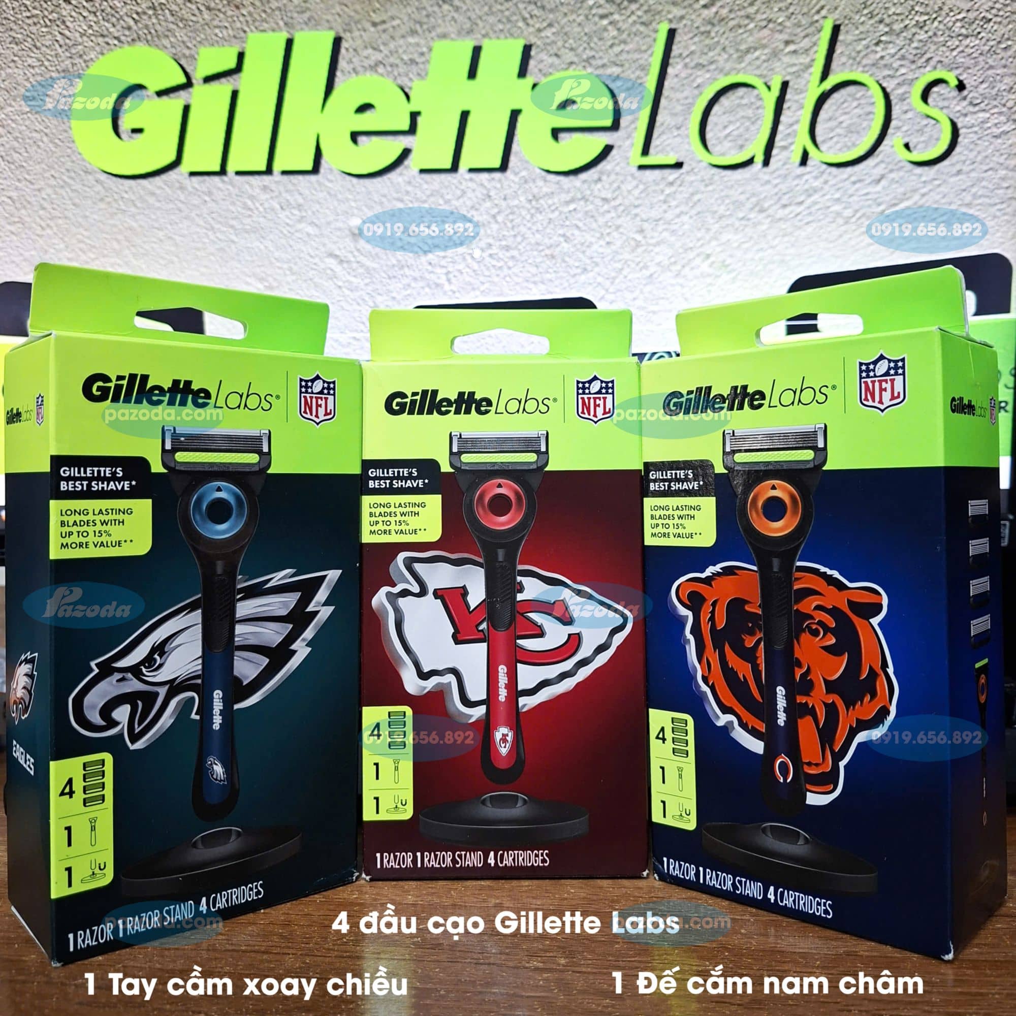 Dao cao rau Gillette Labs NFL 2026-pazoda